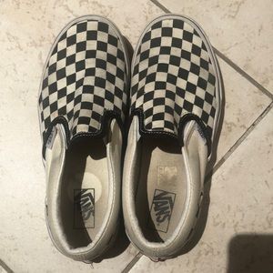 van checkered shoes